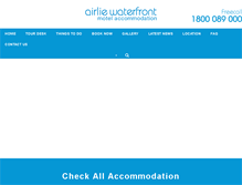Tablet Screenshot of airliewaterfront.com